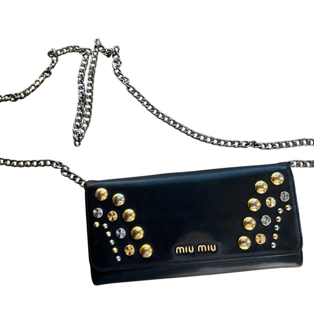 Miu Miu Wallet With Chain - image 1